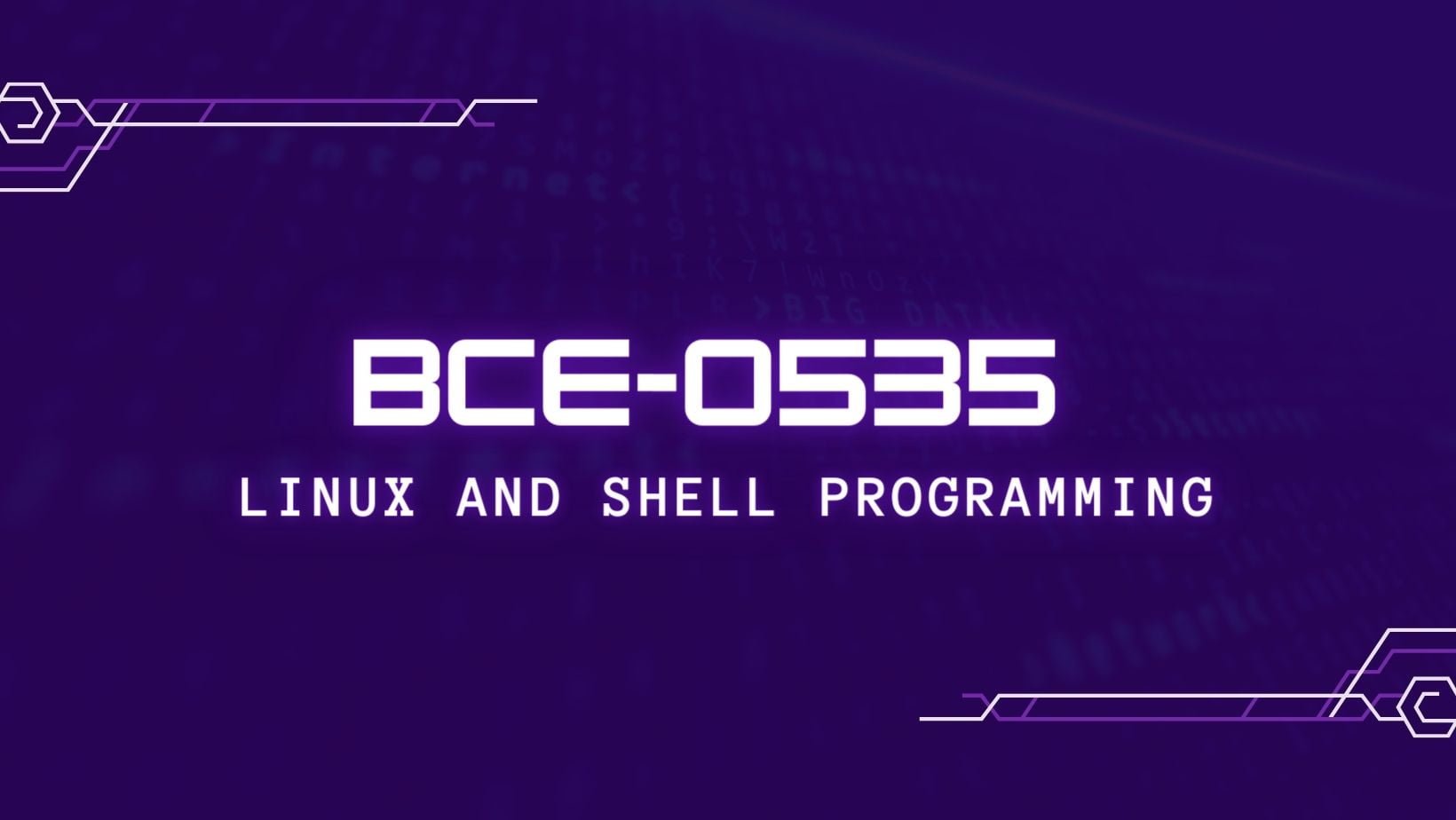 BCE-O535 Linux and Shell Programming